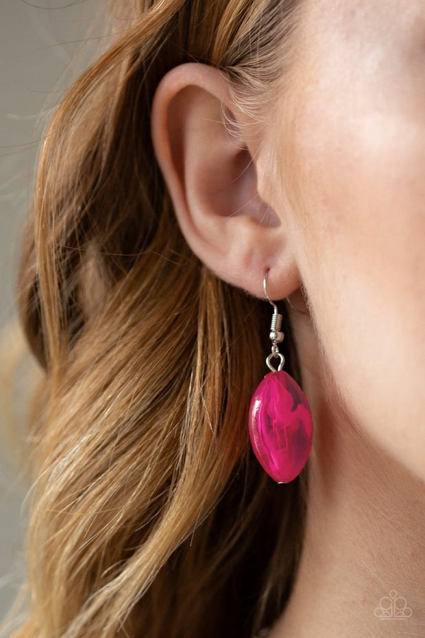 Beachfront Beauty - pink  necklace