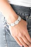 Dancing Dahilias White Bracelet