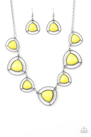 Make a Point - yellow necklace