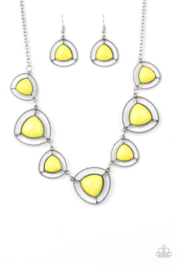 Make a Point - yellow necklace