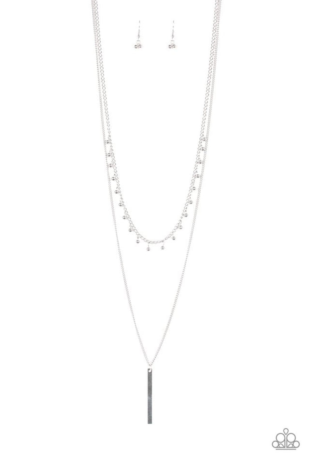 Keep Your Eye On The Pendulum Silver Necklace