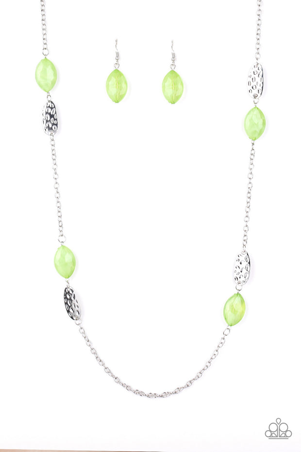 Beachfront Beauty - Green Necklace