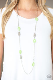 Beachfront Beauty - Green Necklace