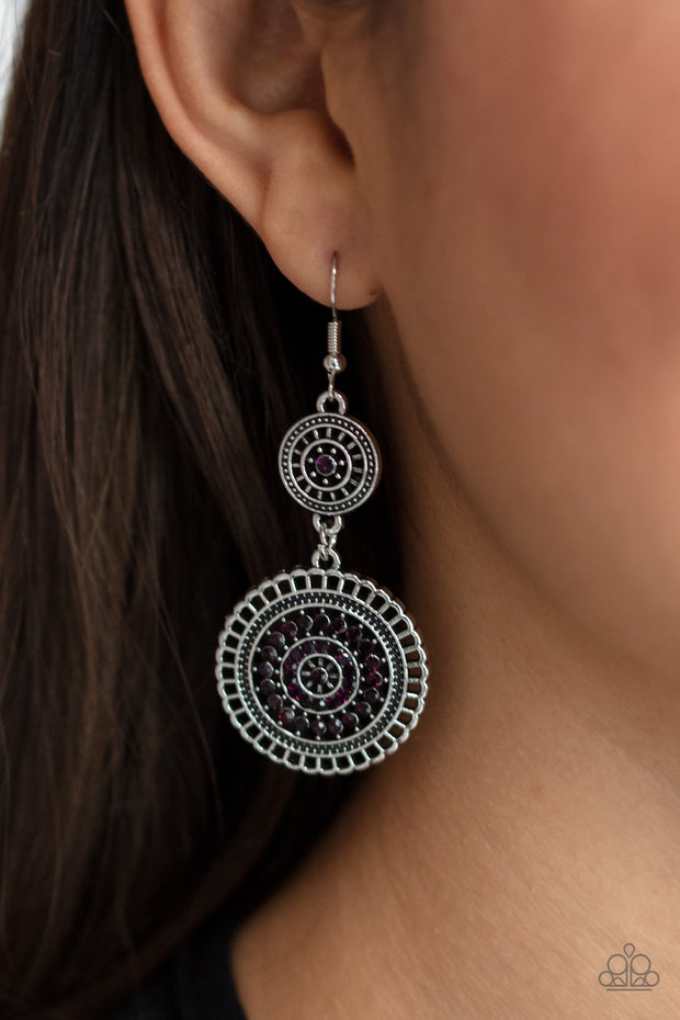 Bohemian Bedazzle - Purple Earring