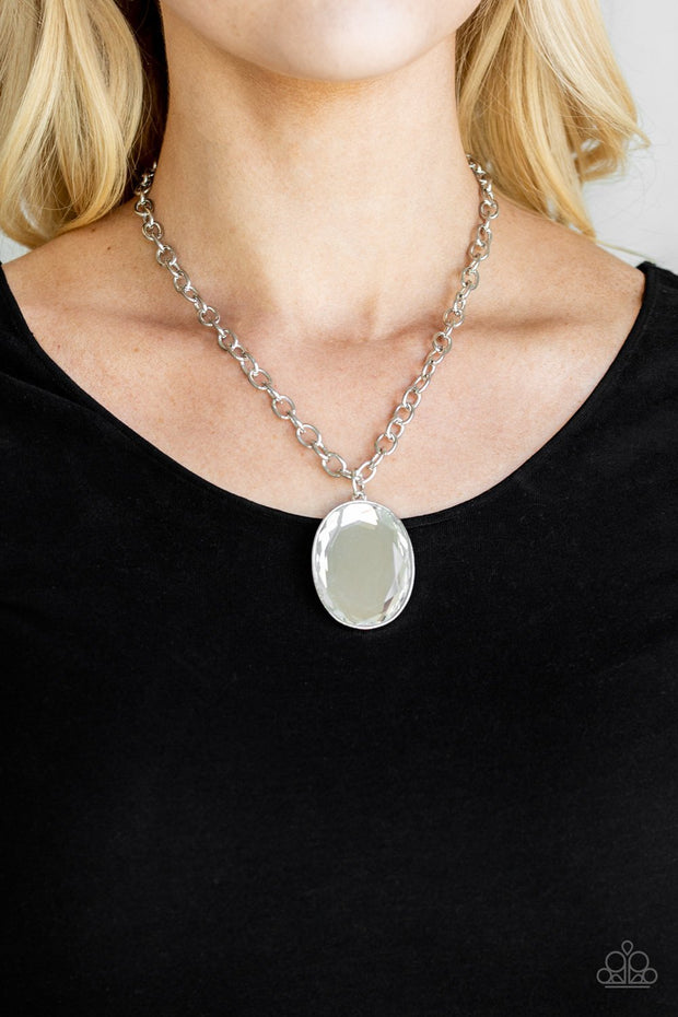 Light As Heir White Necklace