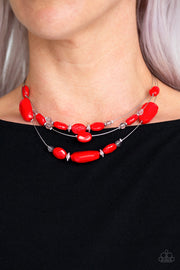 Radiant Reflections - Red Necklace