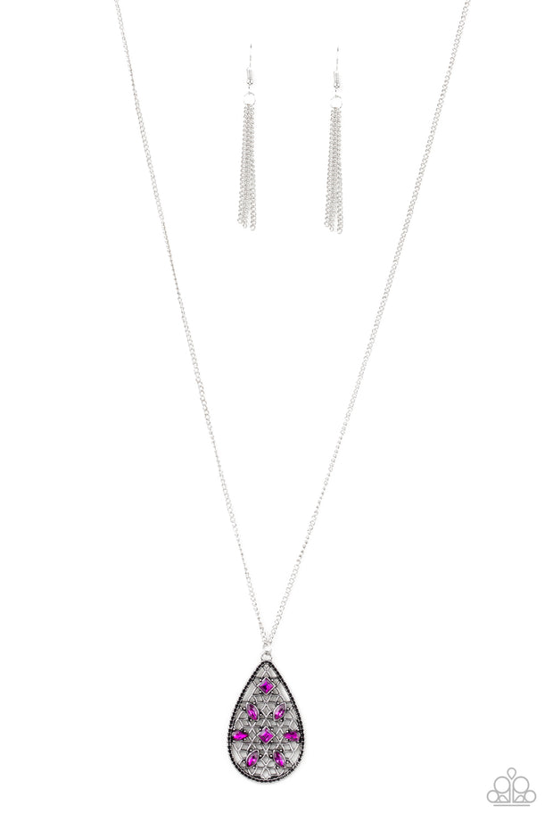 Gala Glimmer - Pink Necklace