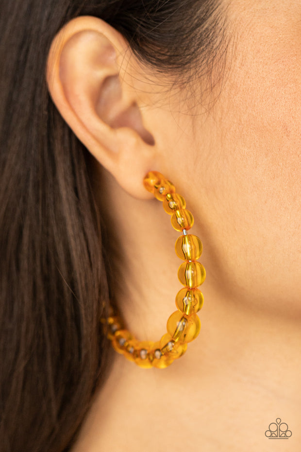 In The Clear - Orange Earring