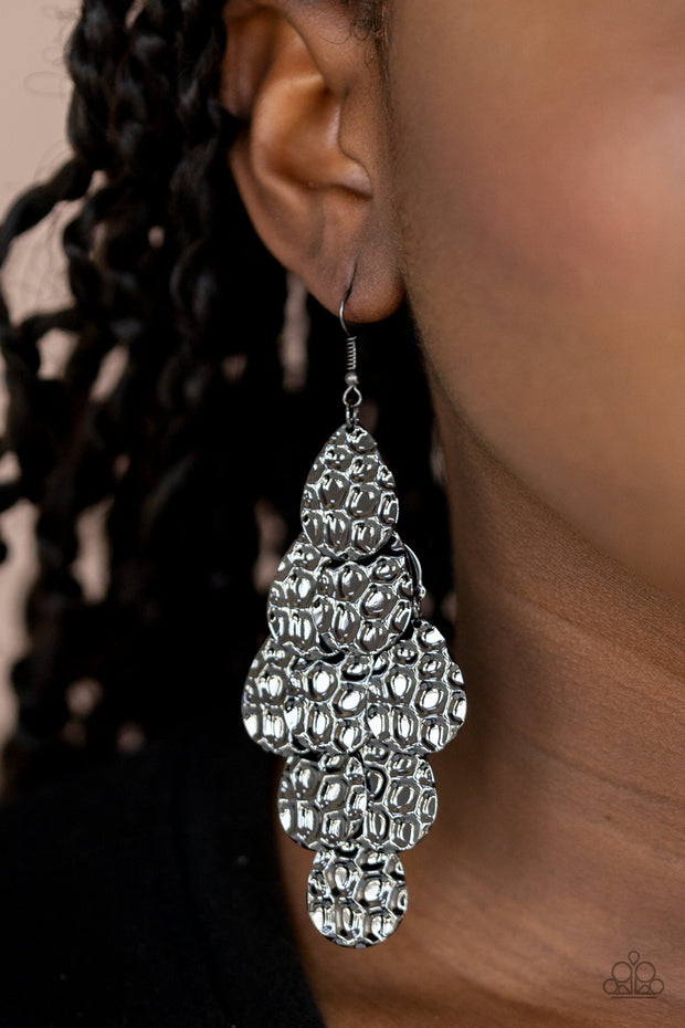 Instant Incandescence - Black Earring