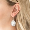Only FAME In Town - White Earrings