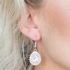 Star-Crossed Starlet - White Earrings