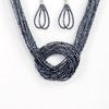 Knotted Knockout - Blue Necklace