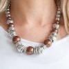 Hollywood HAUTE Spot - Brown Necklace