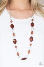 Shimmer Simmer Brown Necklace