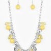 Prismatic Sheen - Yellow Necklace