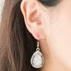 Grandmaster Shimmer - White Earrings