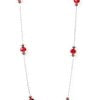 Season of Sparkle - Red Necklace