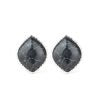 Marble Marvel - Black Earrings