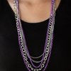 Industrial Vibrance - Purple Necklace