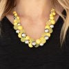 Bubbly Brilliance - Yellow Necklace
