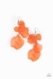 Fragile Florals Orange Earrings