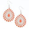City Chateau - Orange Earrings