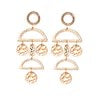 Incan Eclipse - Gold Earrings