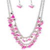 Pebble Pioneer - Pink Necklace