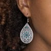 Dinner Party Posh - Blue Earrings