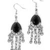 Bling Bliss - Black Earrings