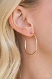 HOOP Line and Sinker Rose Gold Earrings