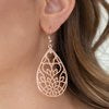 Lovely Lotus - Rose Gold Earrings