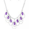 Tango Tempest - Purple Necklace