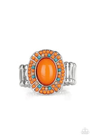 Colorfully Rustic Orange Ring