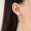 5th Avenue Fashionista - Gold Earrings