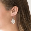 Flirty Florals - Silver Earrings