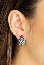 Sparkling Shells Blue Clip On Earrings