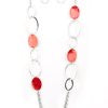 Kaleidoscope Coasts - Red Necklace