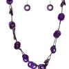 Waikiki Winds - Purple Necklace