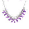 Friday Night Fringe - Purple Necklace