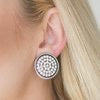 Gatsby, Who? - White Clip On Earrings