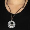 Desert Spiral - Silver Necklace