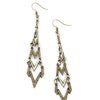 Electric Shimmer - Brass Earrings