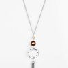 Bold Balancing Act - Brown Necklace