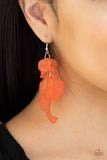 Fragile Florals Orange Earrings