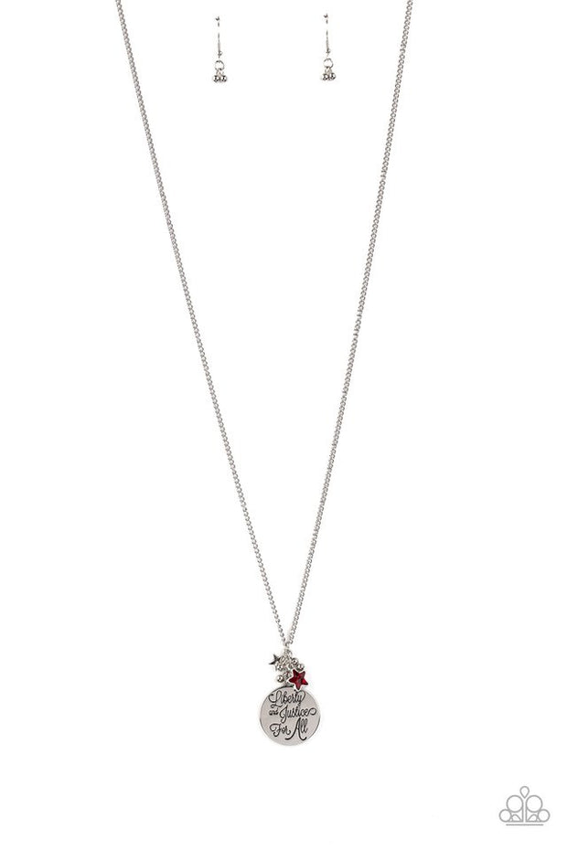 Liberty And Justice For All - Red Necklace