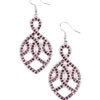 A Grand Statement - Purple Earrings