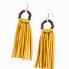 Easy To PerSUEDE - Yellow Earrings