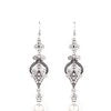 Elegantly Extravagant - White Earrings