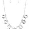 GLOW-Getter Glamour - White Necklace